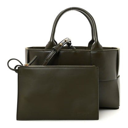 Bottega Veneta Nappa Maxi Intrecciato Mini Arco Tote Mud 3 of 10