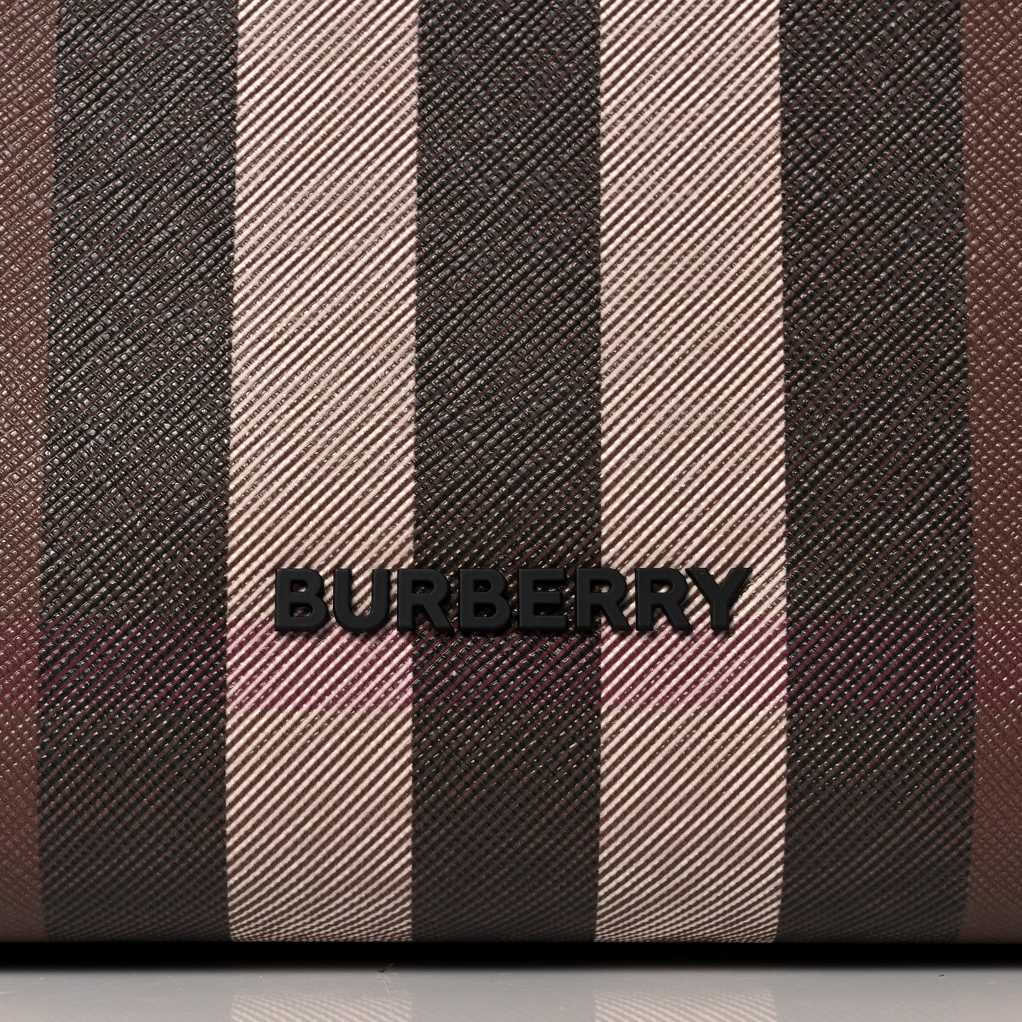 E-Canvas Denny Check Tote Brown