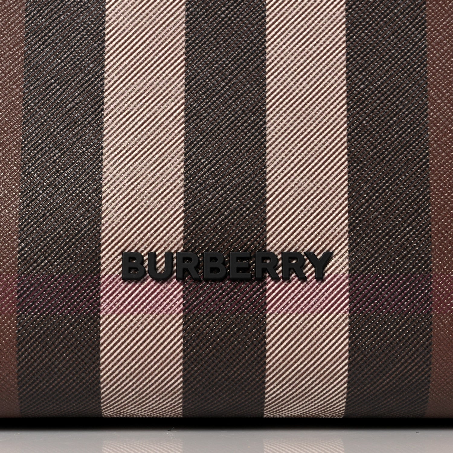 Burberry E-Canvas Denny Check Tote Brown 8 of 10