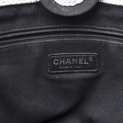 Chanel Canvas Small Deauville Tote Grey 5 of 9