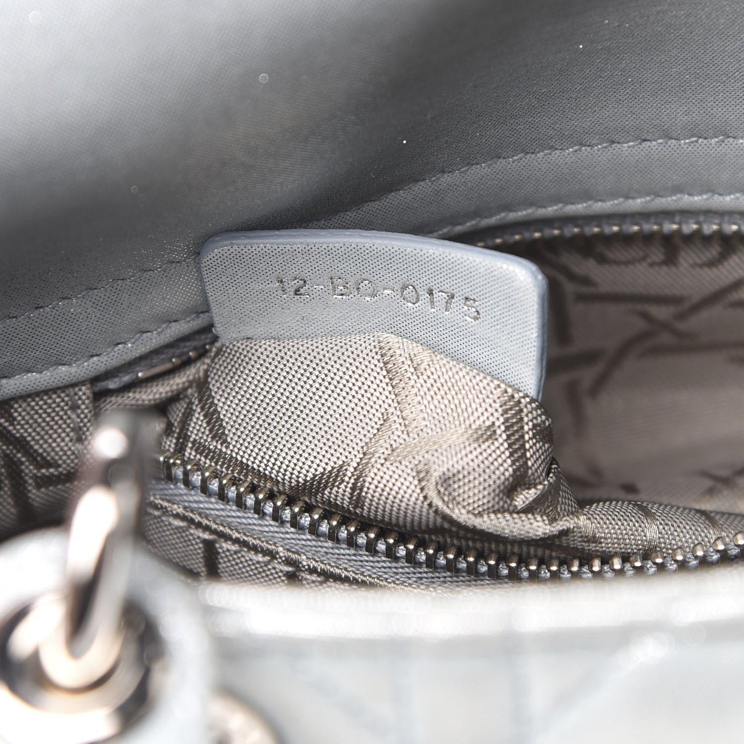 Christian Dior Metallic Nubuck Cannage Mini Lady Dior Light Blue 8 of 12