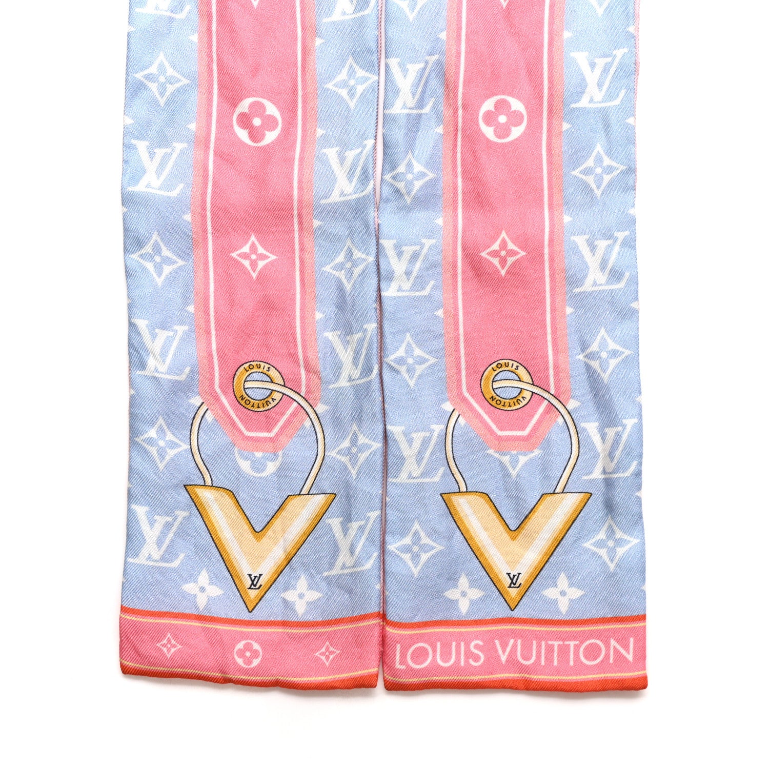 Louis Vuitton Silk Monogram Minimalle Bandeau Pink 2 of 3