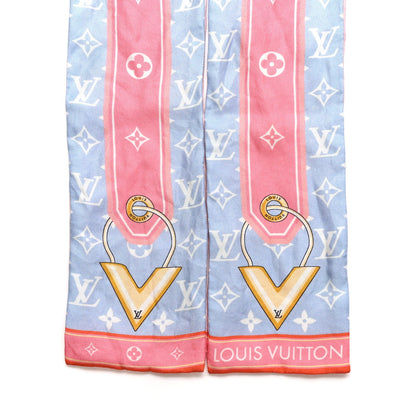 Louis Vuitton Silk Monogram Minimalle Bandeau Pink 2 of 3