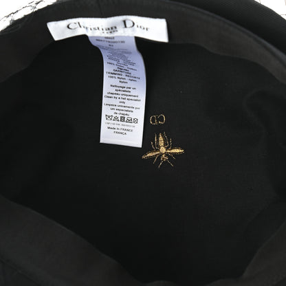 Christian Dior Cotton Canvas Arty Cap with Veil 57 Black 7 of 9