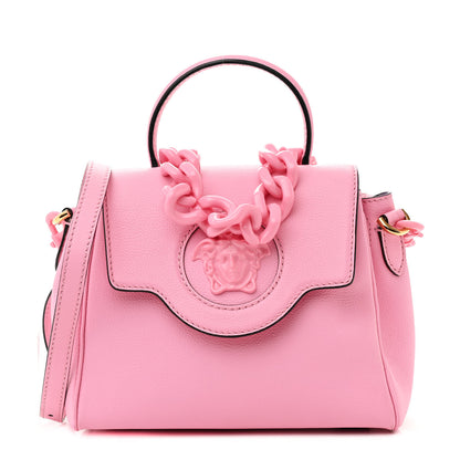 Versace Grained Calfskin Small La Medusa Top Handle Bag Pink 1 of 12