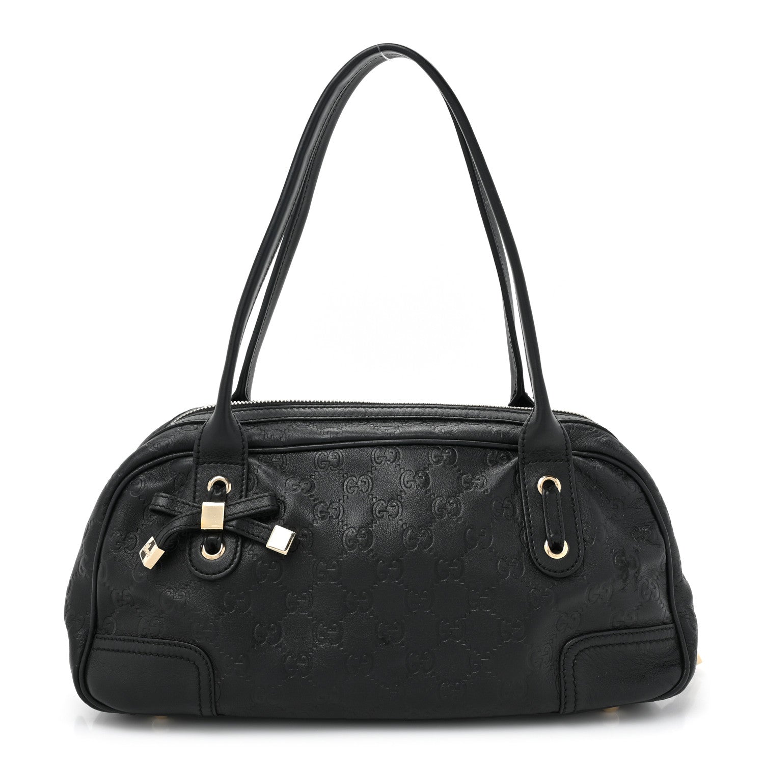Gucci Guccissima Small Princy Satchel Black 1 of 13