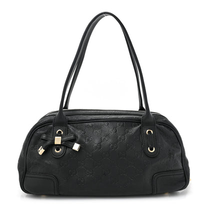 Gucci Guccissima Small Princy Satchel Black 1 of 13