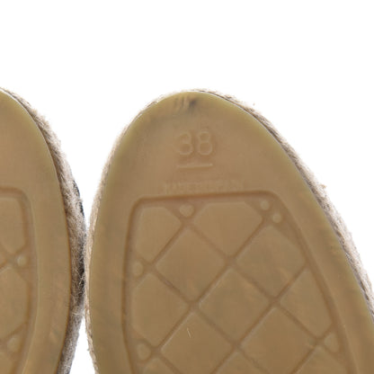 Chanel Mesh Grosgrain CC Espadrilles 38 Black 6 of 7