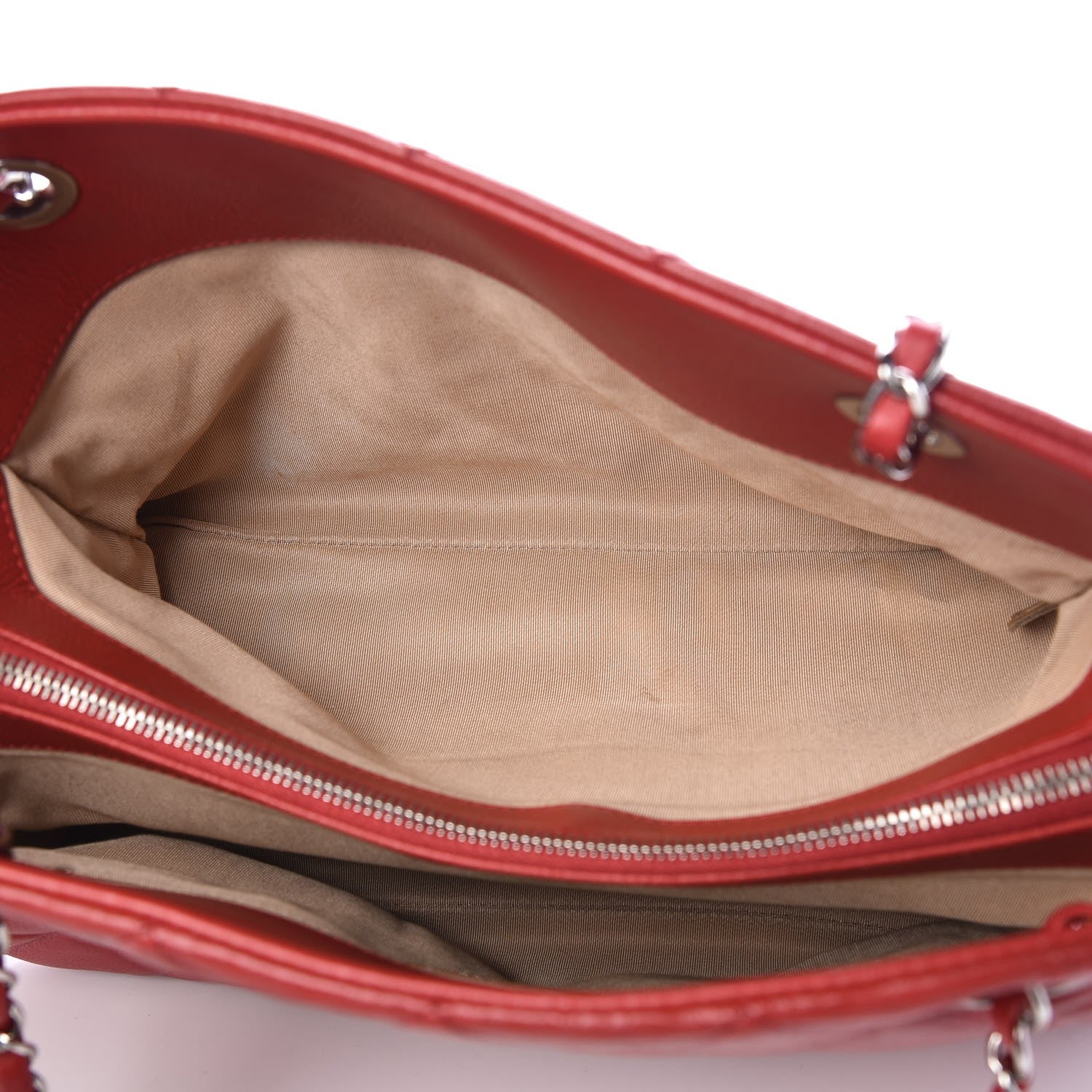 Chanel Caviar CC Timeless Tote Red 5 of 9