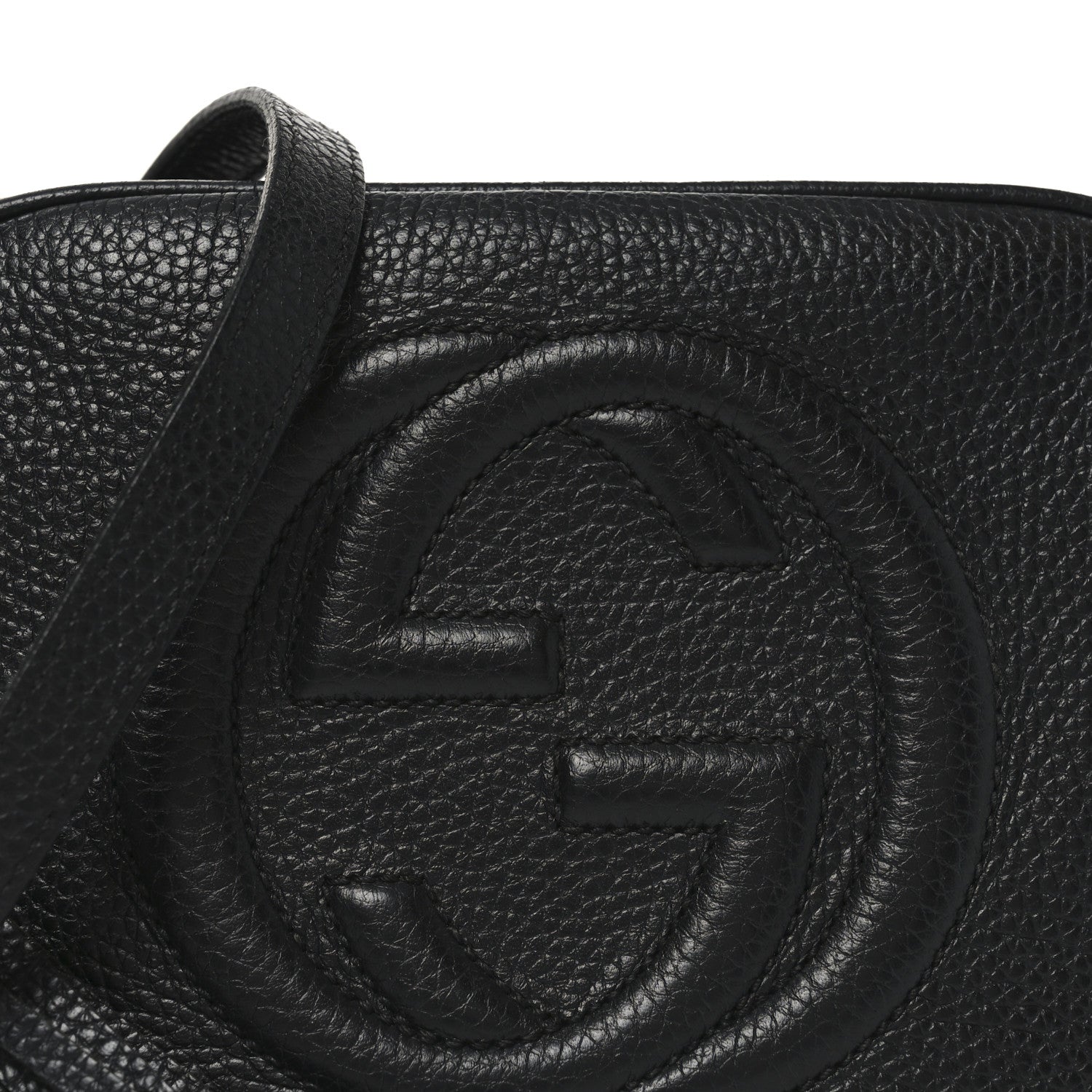 Gucci Pebbled Calfskin Small Soho Disco Bag Black 8 of 10