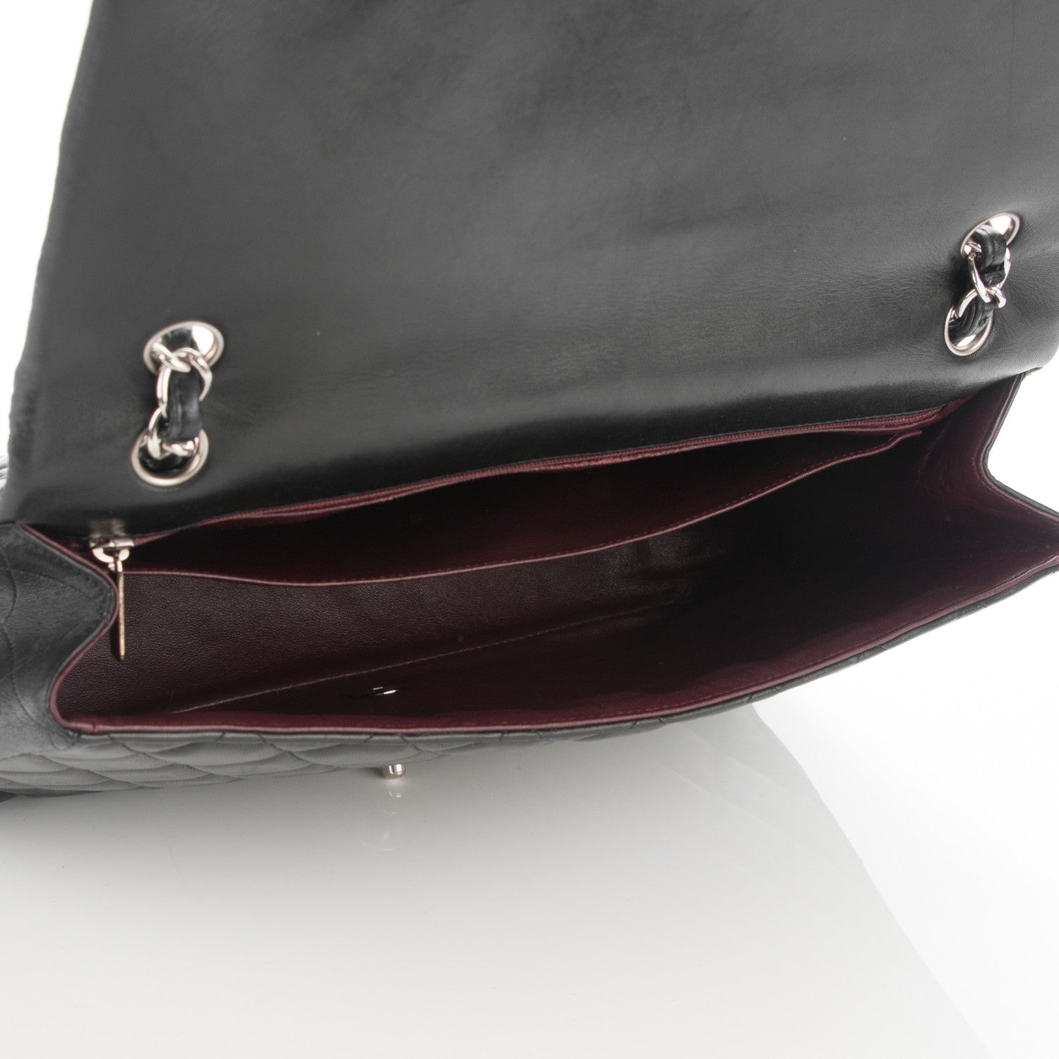 Chanel Lambskin Quilted Maxi Single Flap Black 5 of 7