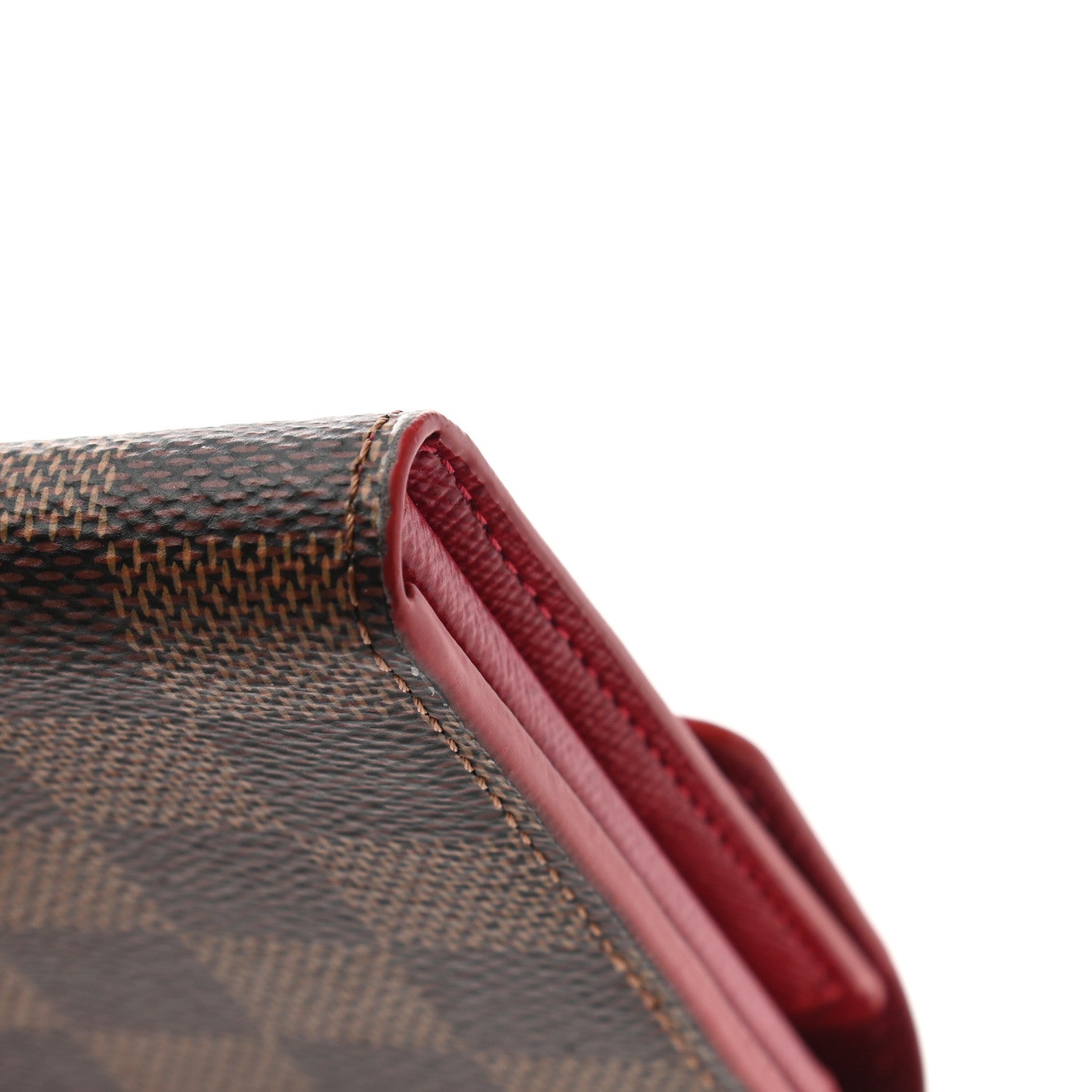 Louis Vuitton Damier Ebene Studded Sarah Wallet NM Cherry 10 of 10