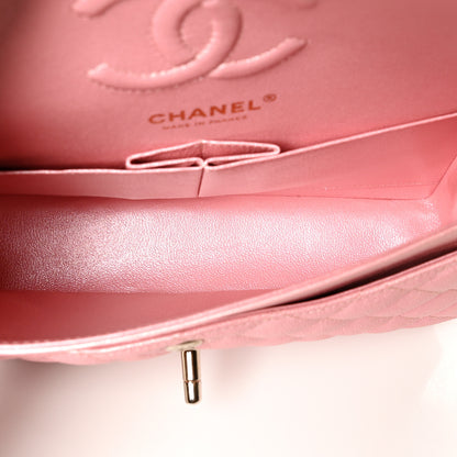 Chanel Iridescent Caviar Quilted Small Double Flap Pink 5 of 11