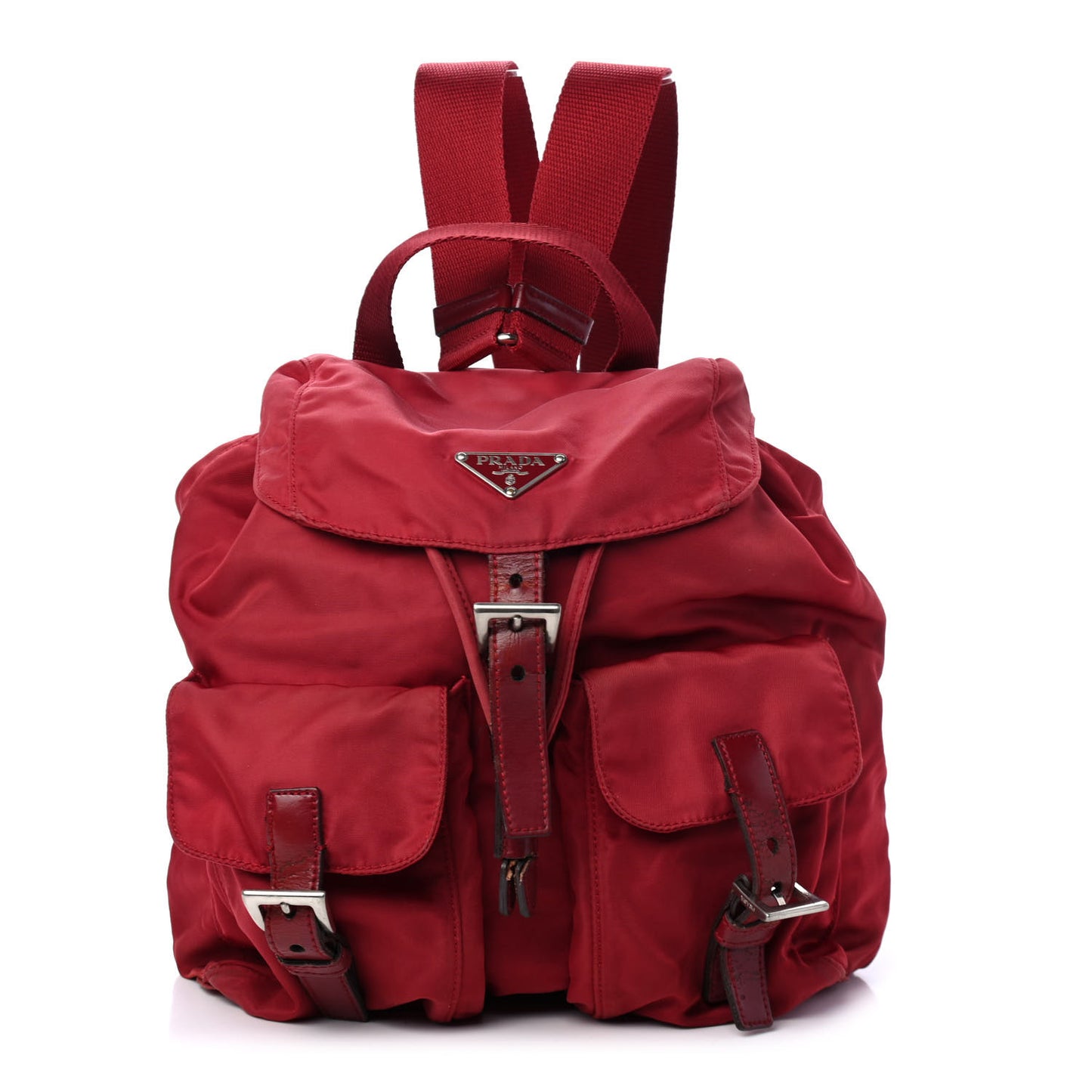 Nylon Vela Small Backpack Rosso