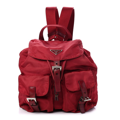 Prada Nylon Vela Small Backpack Rosso 1 of 5
