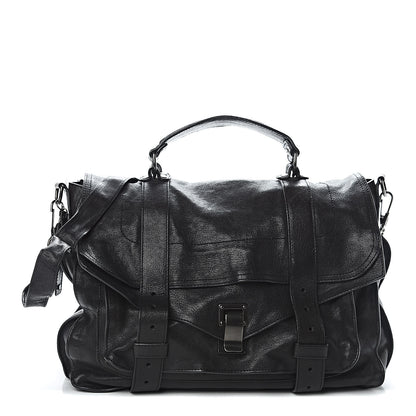 Proenza Schouler Lambskin PS1 Large Satchel Black 1 of 12
