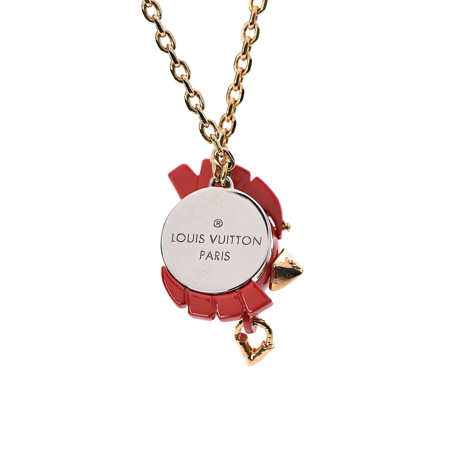 Louis Vuitton Vuittonite Rooster Necklace Gold 5 of 7