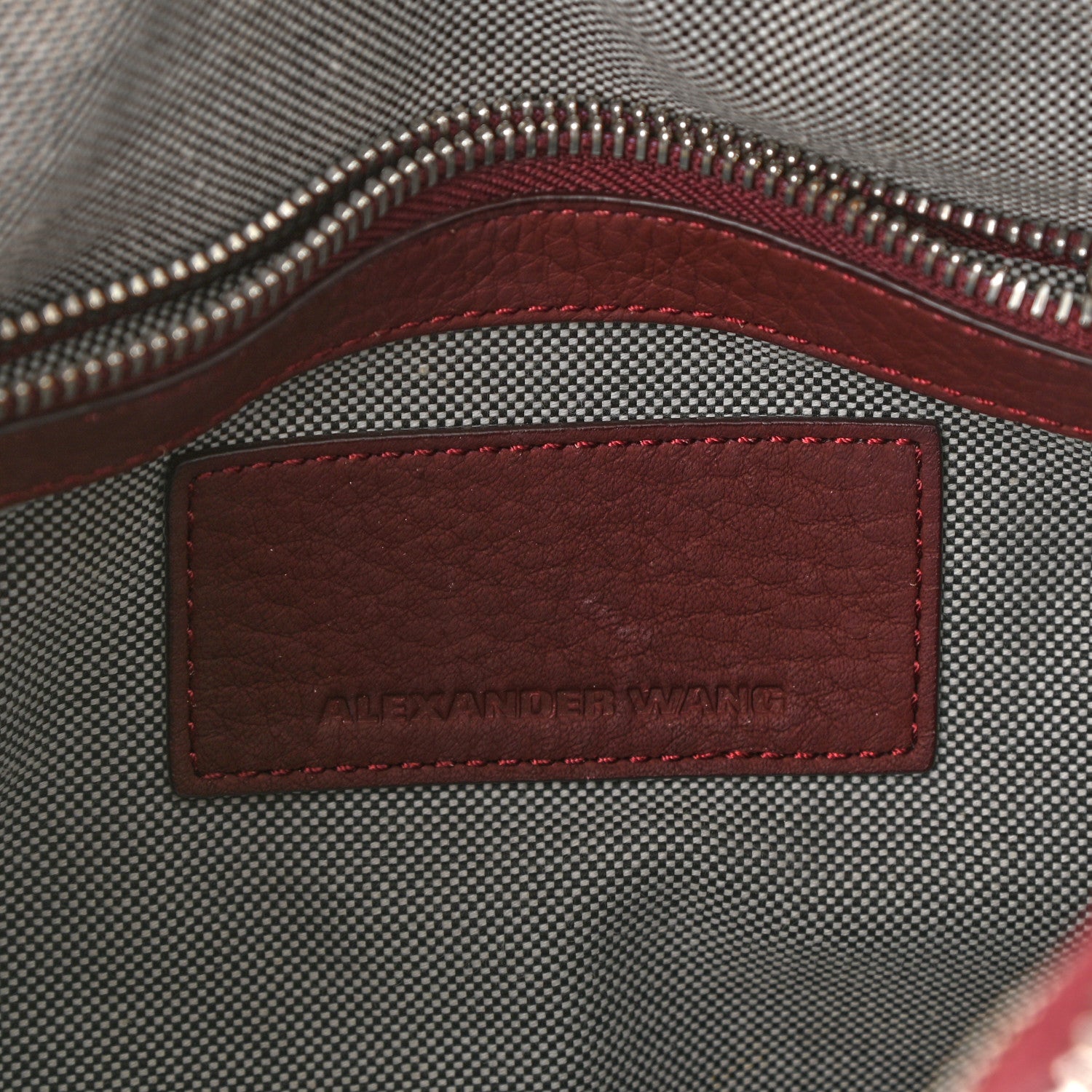 Alexander Wang Calfskin Studded Rockie Matte Beet Rodium Hardware 5 of 9