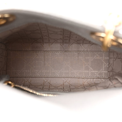 Christian Dior Metallic Lambskin Cannage Mini Lady Dior Grey 5 of 13