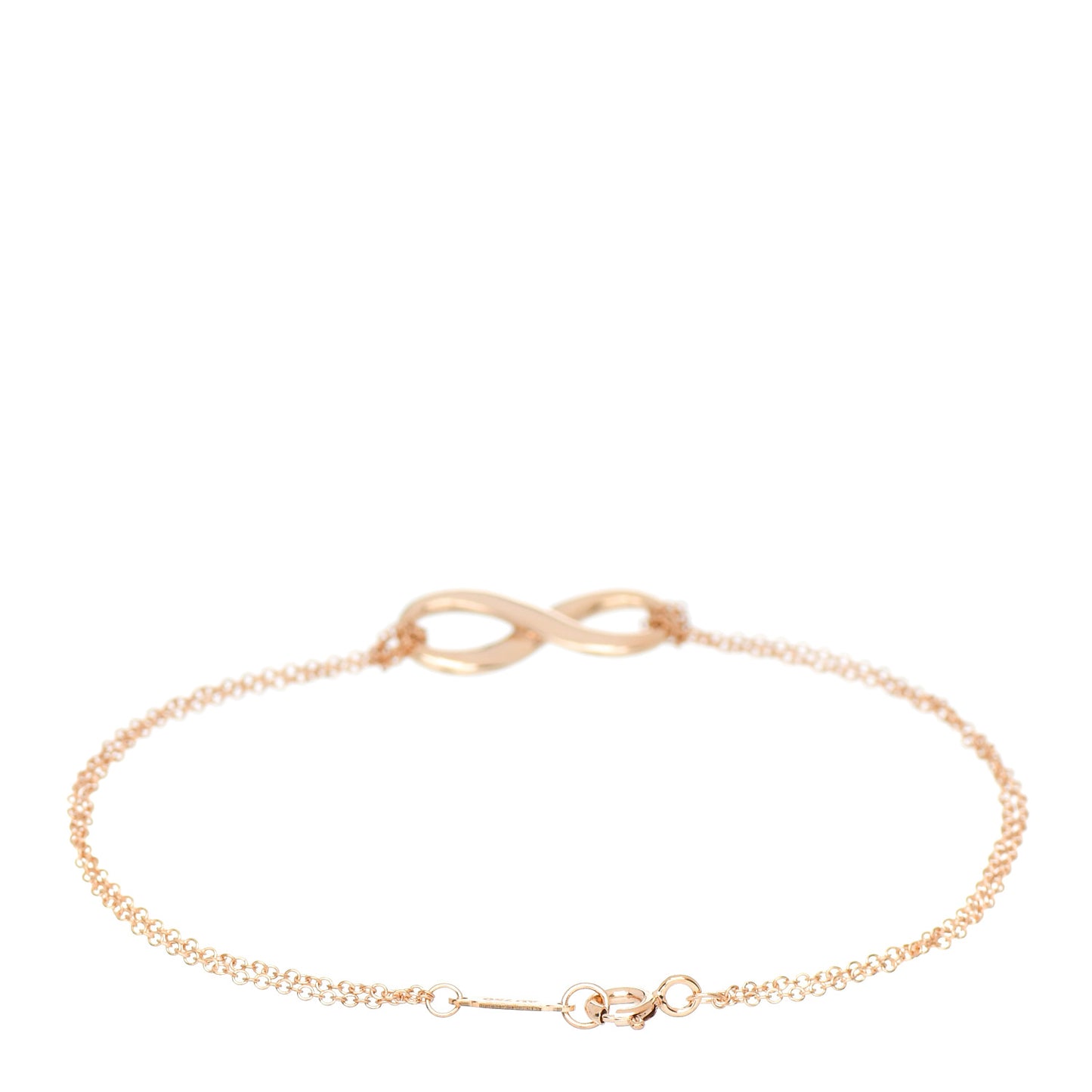 18K Rose Gold Infinity Bracelet