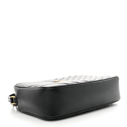 Saint Laurent Calfskin Matelasse Monogram Lou Camera Bag Black 4 of 17