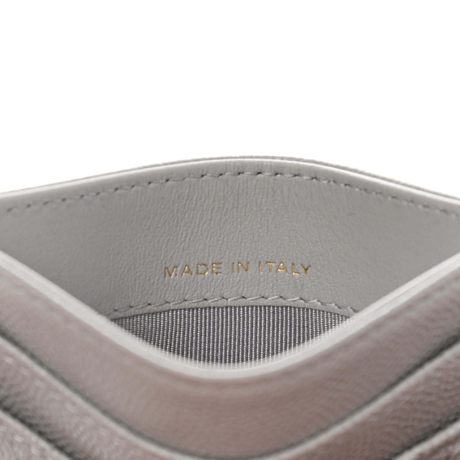 Chanel Caviar Quilted Card Holder Grey 7 of 9