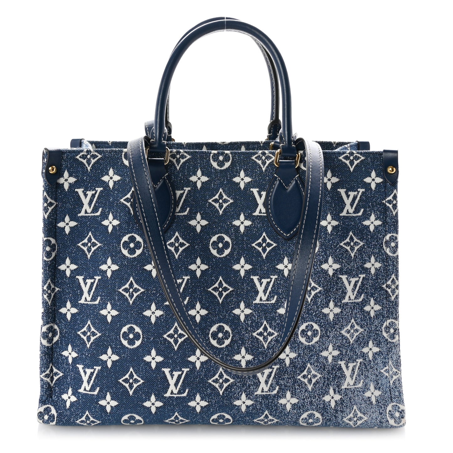 Monogram Jacquard Denim Onthego MM Bleu