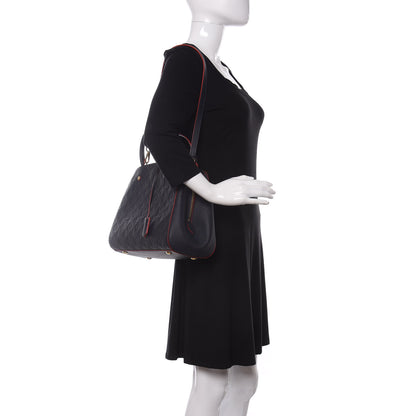 Louis Vuitton Empreinte Montaigne MM Marine Rouge 2 of 11