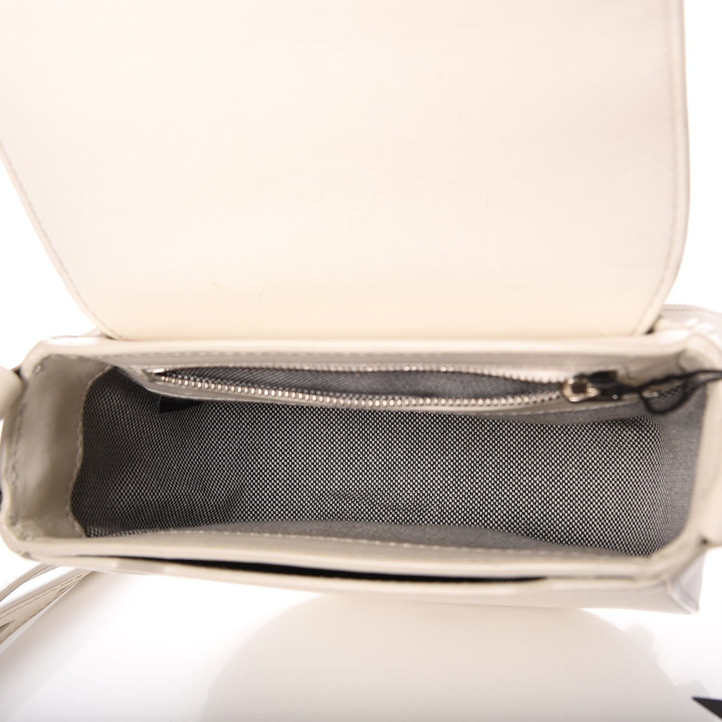 Calfskin Small Lia Sling Milk Rhodium Hardware