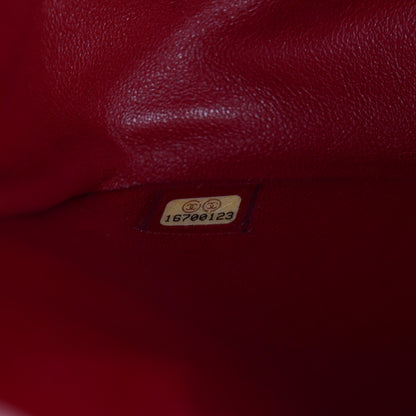 Chanel Caviar Quilted Jumbo Double Flap Red 8 of 9