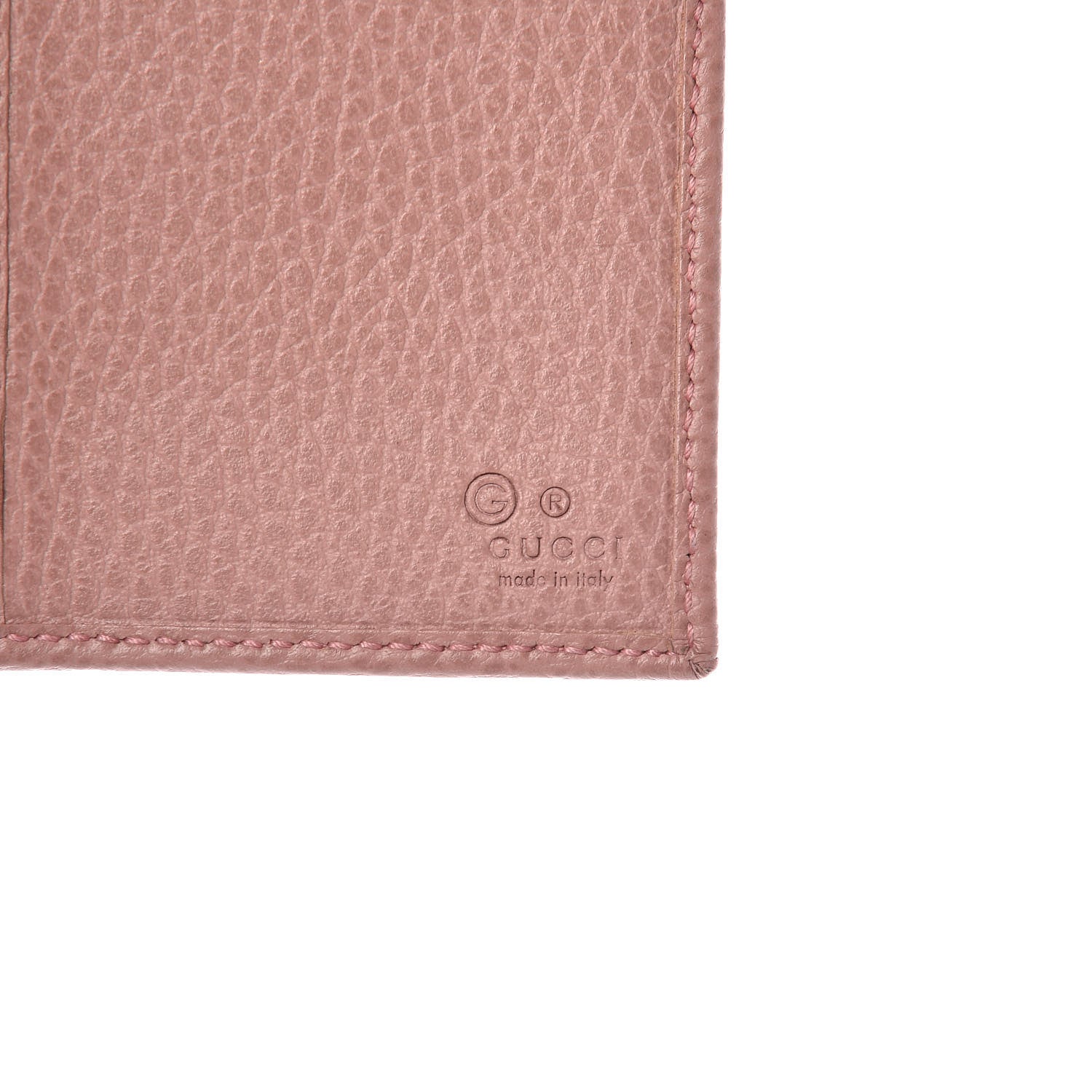 Gucci Monogram Dollar Calfskin Continental Flap Wallet Beige Ebony Soft Pink 6 of 8