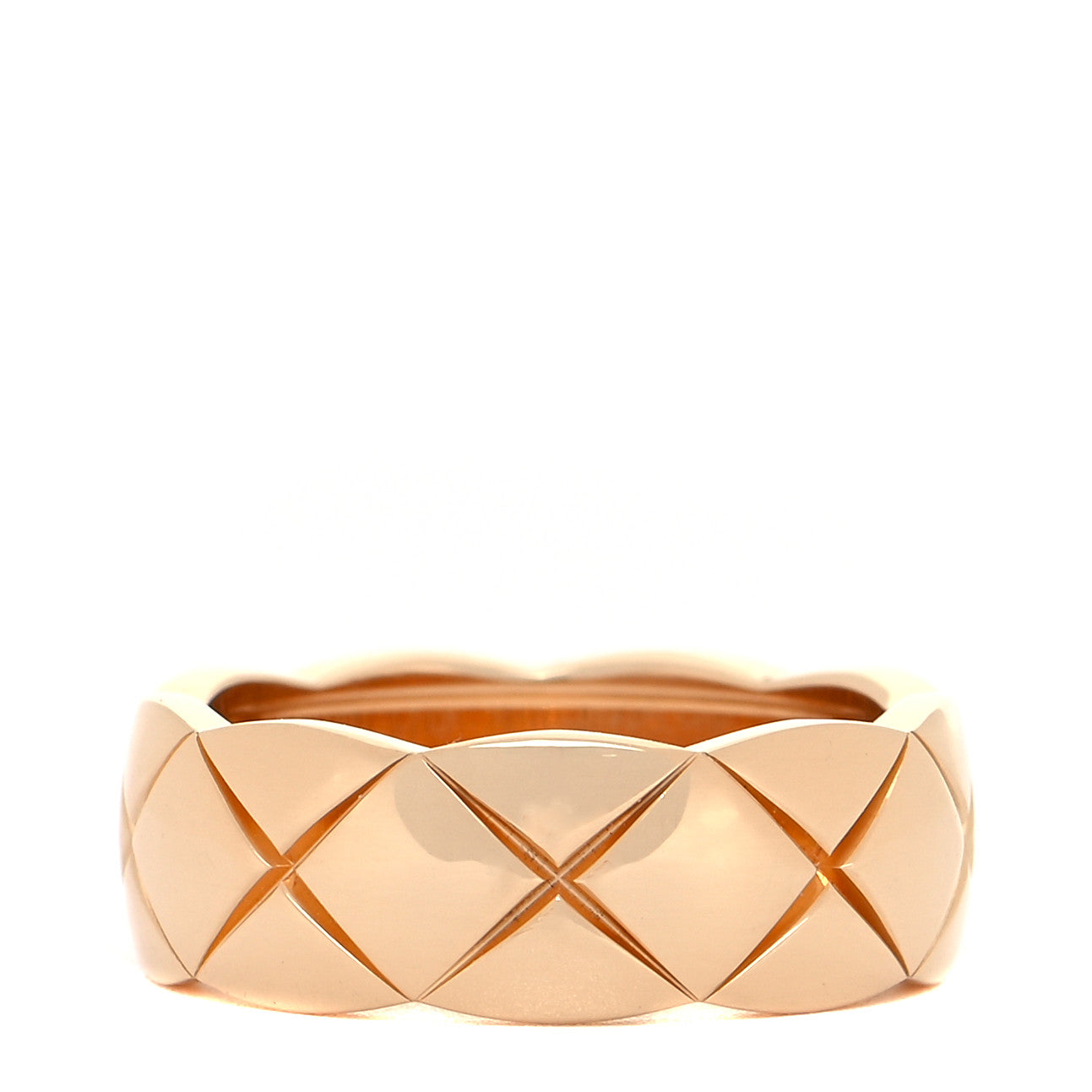 Chanel 18K Yellow Gold Small Coco Crush Ring 50 5.5 1 of 5