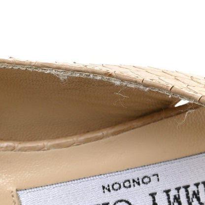 Jimmy Choo Snakeskin Slingback Platform Sandals 36 Natural 8 of 8