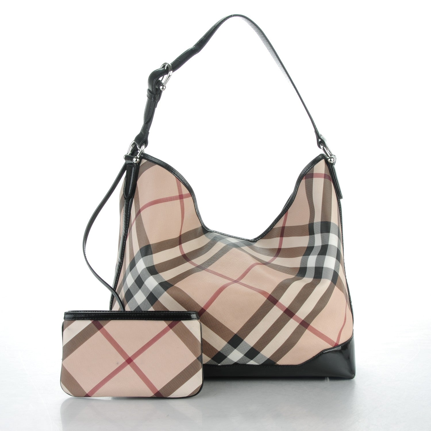 Burberry Nova Check Hobo Black 2 of 24