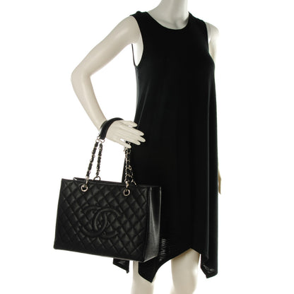 Chanel Caviar Quilted Grand Shopping Tote GST Black 2 of 7