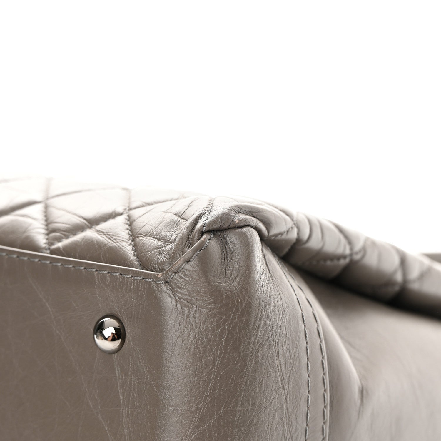 Chanel Aged Calfskin Medium Lady Pearly Flap Grey 11 of 16
