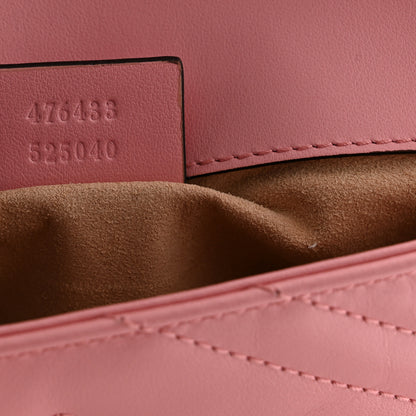 Gucci Calfskin Matelasse Super Mini GG Marmont Shoulder Bag Wild Rose Wild Rose 7 of 11