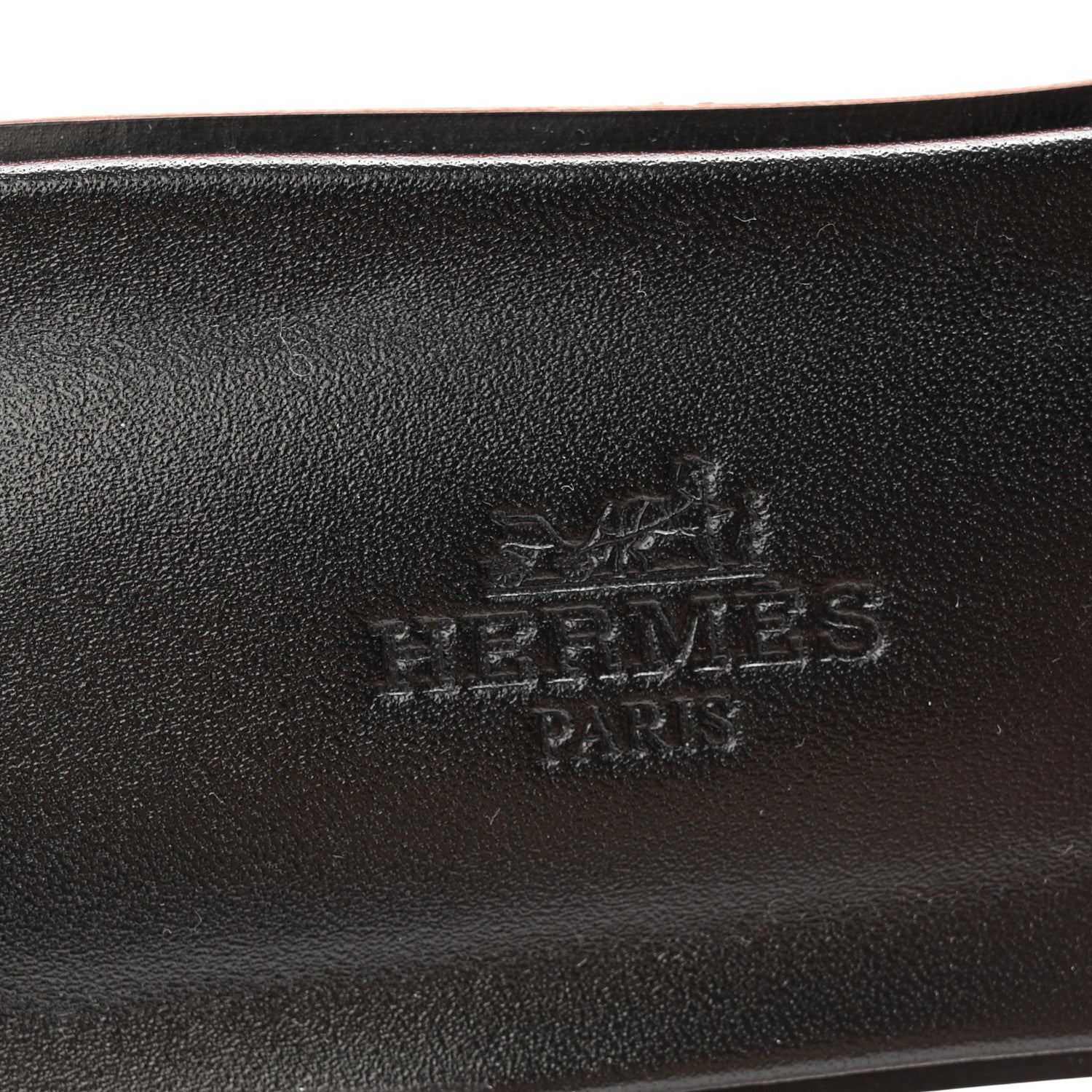 Hermes Suede Goatskin Tufted Leopard Womens Oran Sandals 39 Brun Fume Black 5 of 9