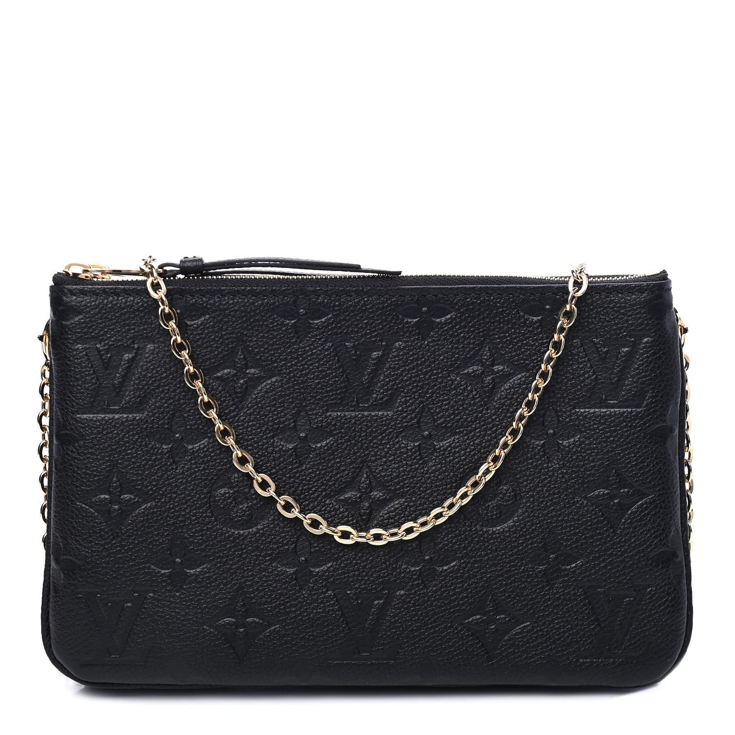 Empreinte Double Zip Pochette Black
