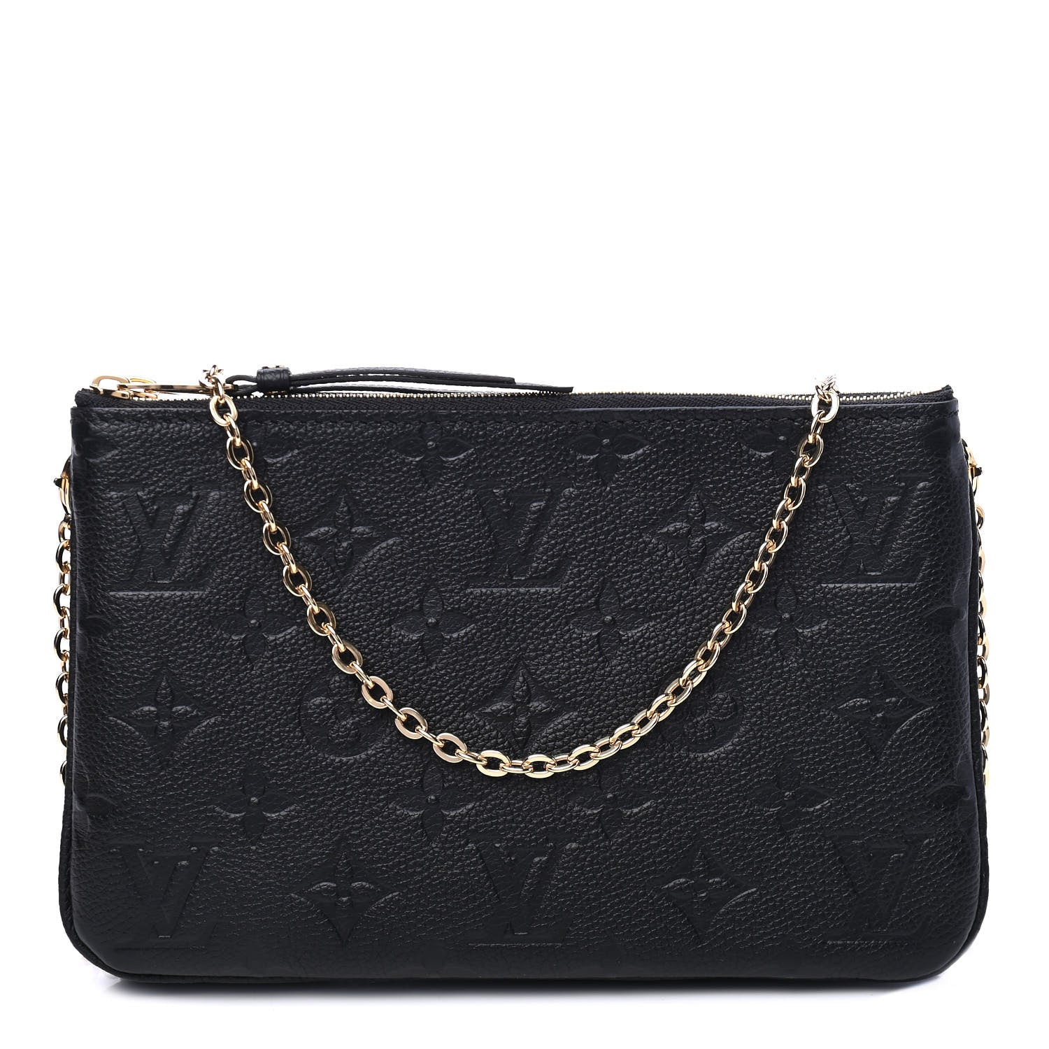 Louis Vuitton Empreinte Double Zip Pochette Black 1 of 5