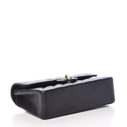 Chanel Caviar Quilted Small Double Flap Navy 4 of 13