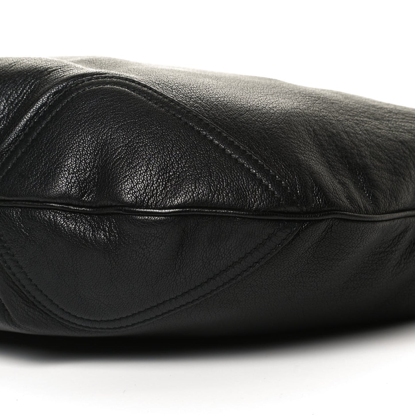 Calfskin Large Princy Hobo Black