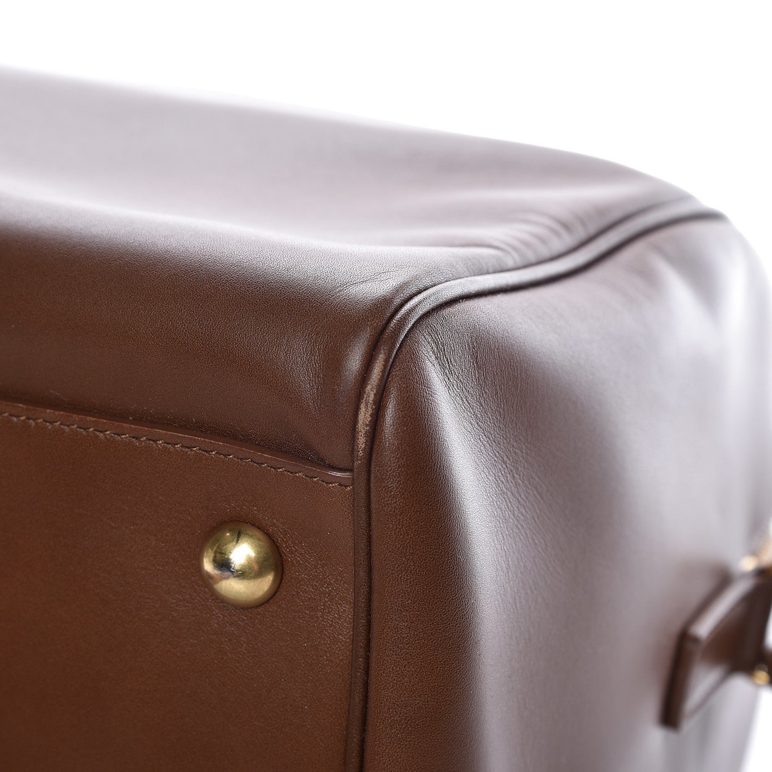 Saint Laurent Calfskin Classic Duffle 6 Havane 10 of 20