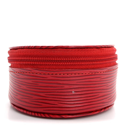 Louis Vuitton Epi Ecrin Bijoux 8cm Jewelry Box Case Castillan Red 8 of 8