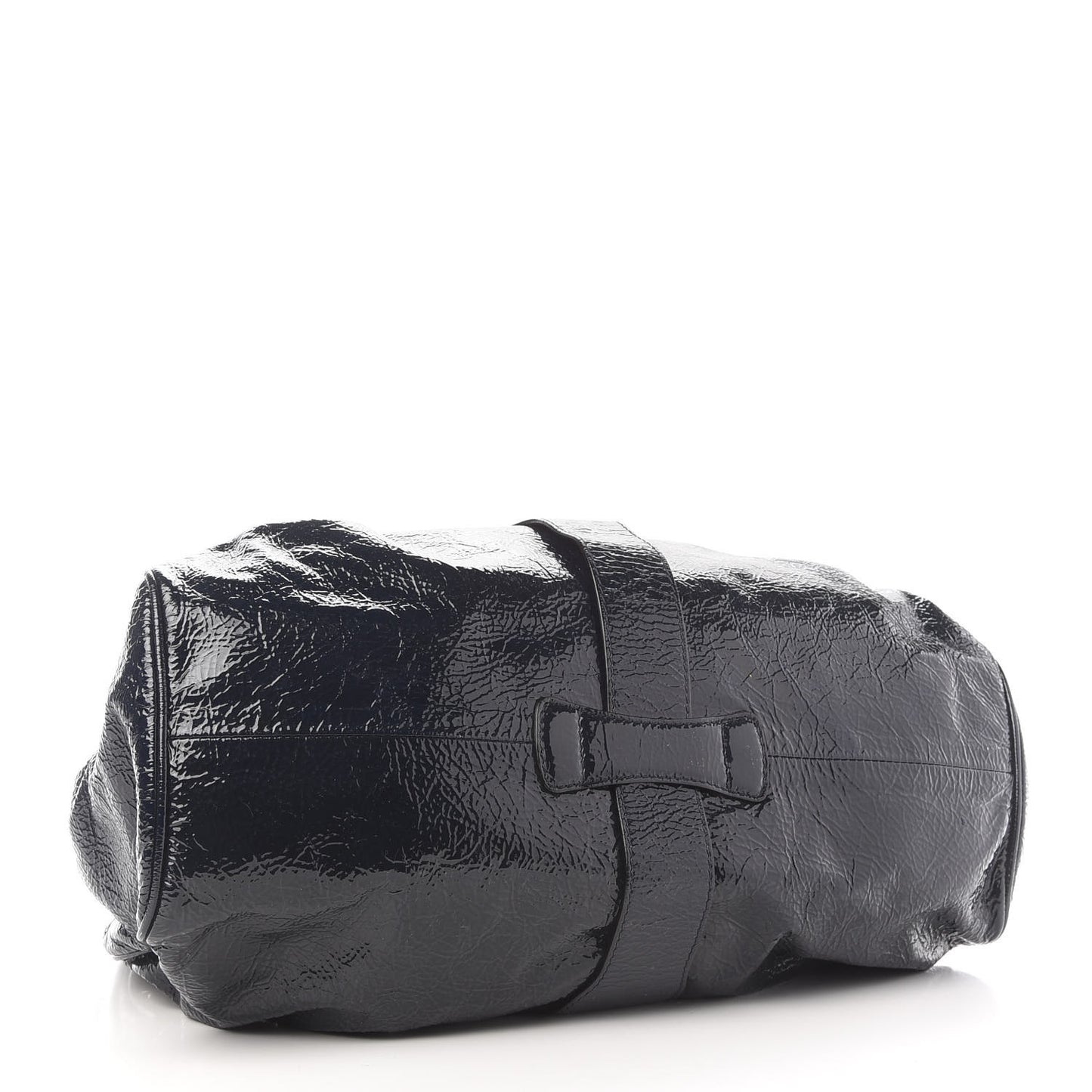 Crushed Patent Riki Bag Blue