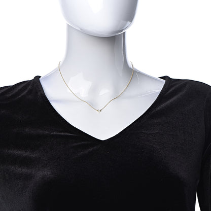 Tiffany 18K Yellow Gold Diamond .21ct Elsa Peretti Diamonds by the Yard Pendant Necklace 2 of 9