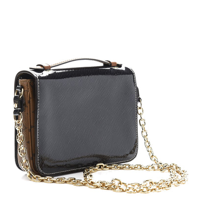 Louis Vuitton Shiny Epi Reverse Monogram Pochette Metis Mini Marine 4 of 14