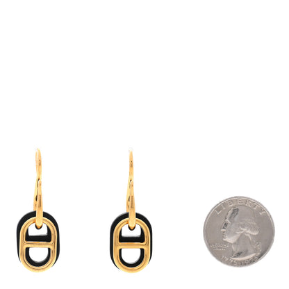 Hermes Swift O'Maillon Earrings Black 2 of 8
