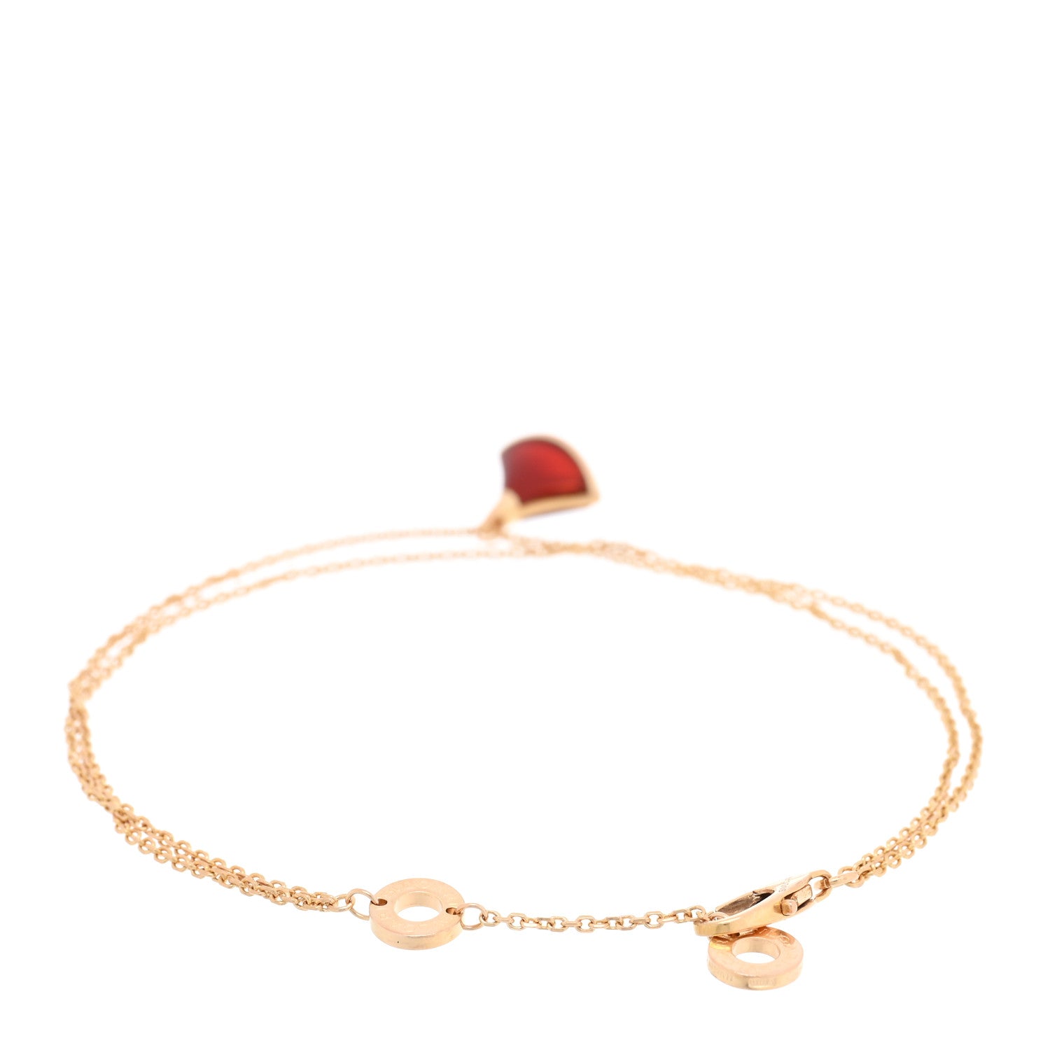 Bulgari 18K Rose Gold Carnelian Divas' Dream Bracelet SM 2 of 4