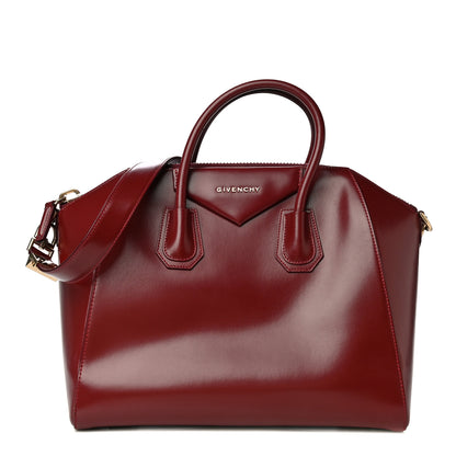 Givenchy Shiny Lord Calfskin Medium Antigona Burgundy 1 of 15